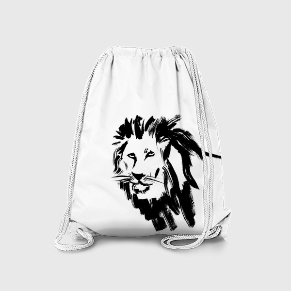 Рюкзак «Чёрно-белый лев»
