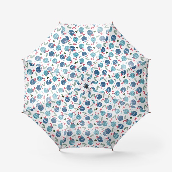Зонт «Новогодние шары»
