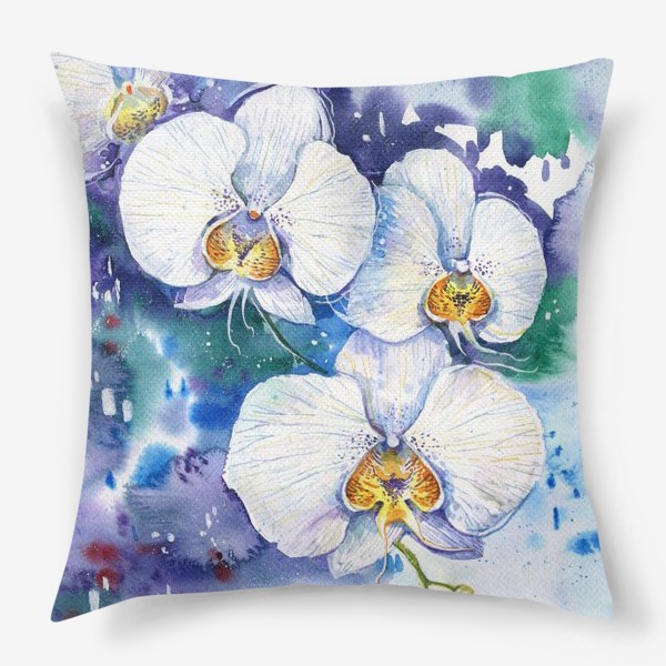 Подушка «Белые орхидеи»