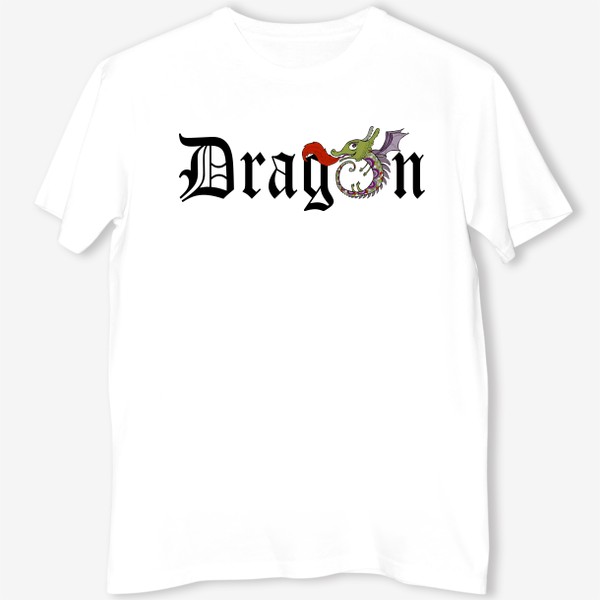 Футболка «Dragon Medieval. Готический дракон. Год дракона 2024»