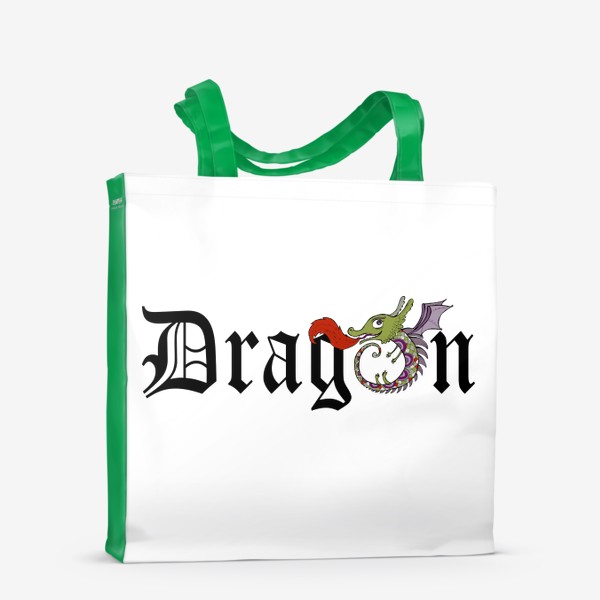 Сумка-шоппер «Dragon Medieval. Готический дракон. Год дракона 2024»