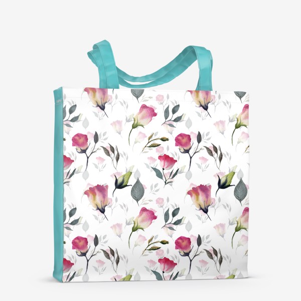 Сумка-шоппер «Цветущая весна акварель»