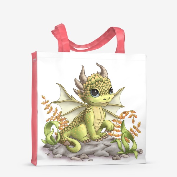 Сумка-шоппер «Салатовый дракон»