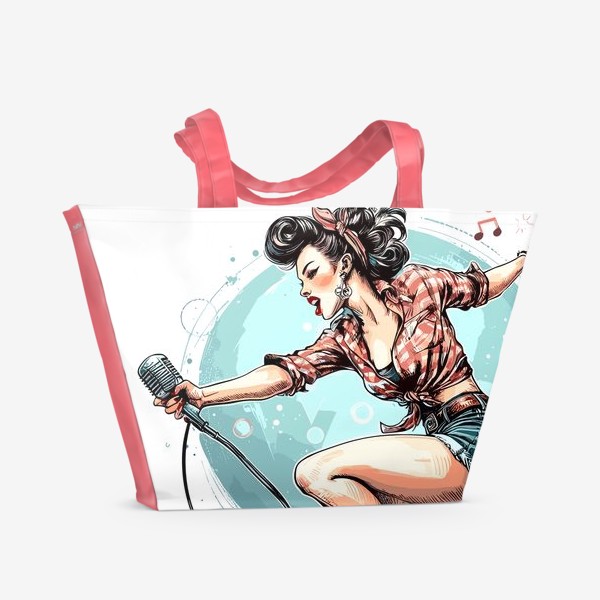 Пляжная сумка «Rockabilly girl»