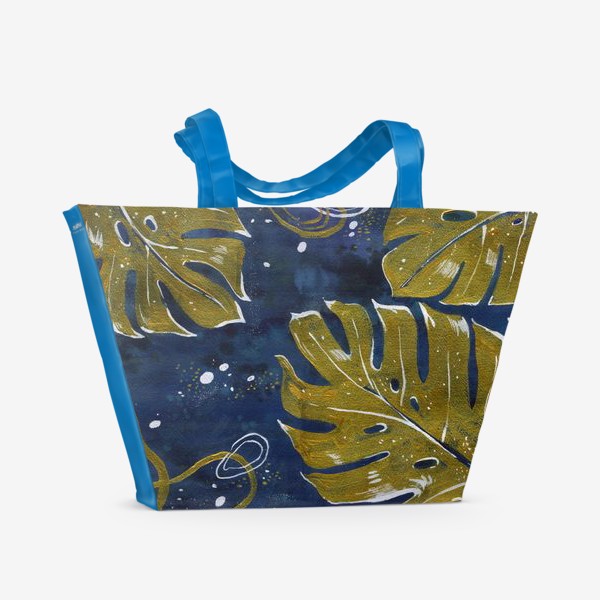 Пляжная сумка «Золотые пальмовые листья»