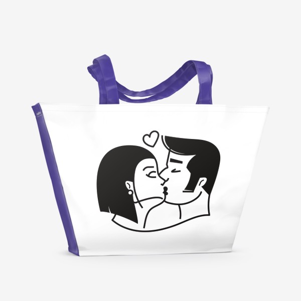 Пляжная сумка «поцелуй»