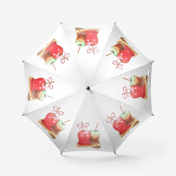 Зонт «яблоки  в карамели»
