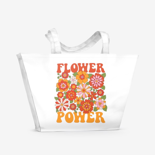 Пляжная сумка «Flower power»