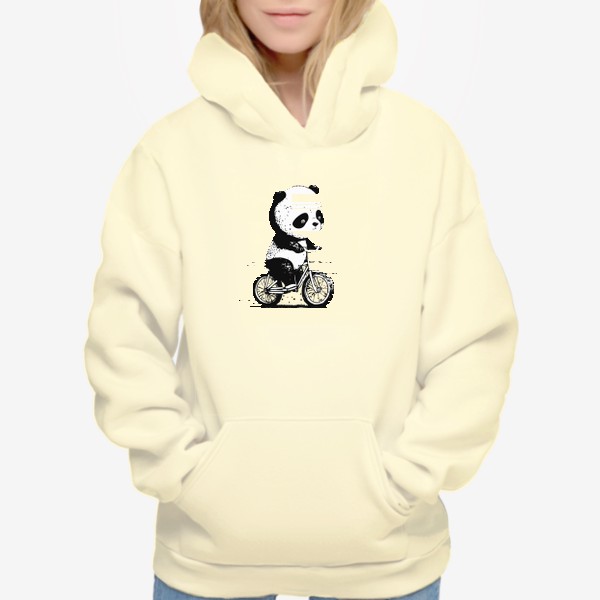 Худи «Панда на велосипеде»