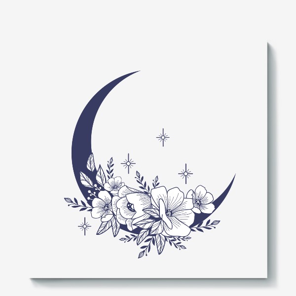 Холст «Цветущая луна»