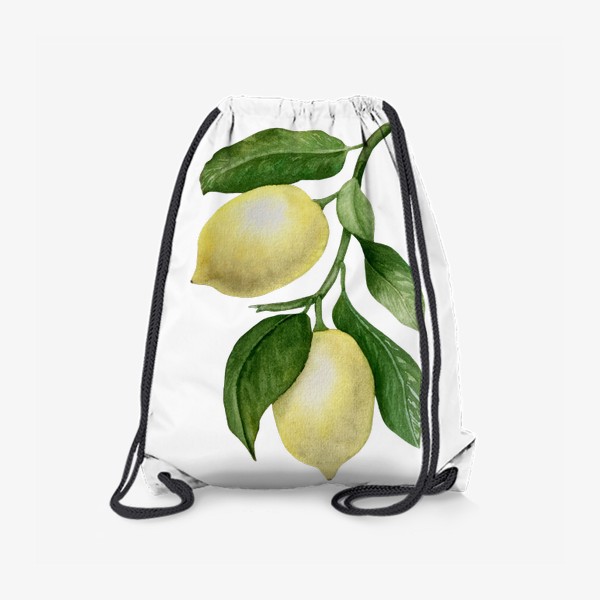 Рюкзак «Сочные лимоны. Акварель»