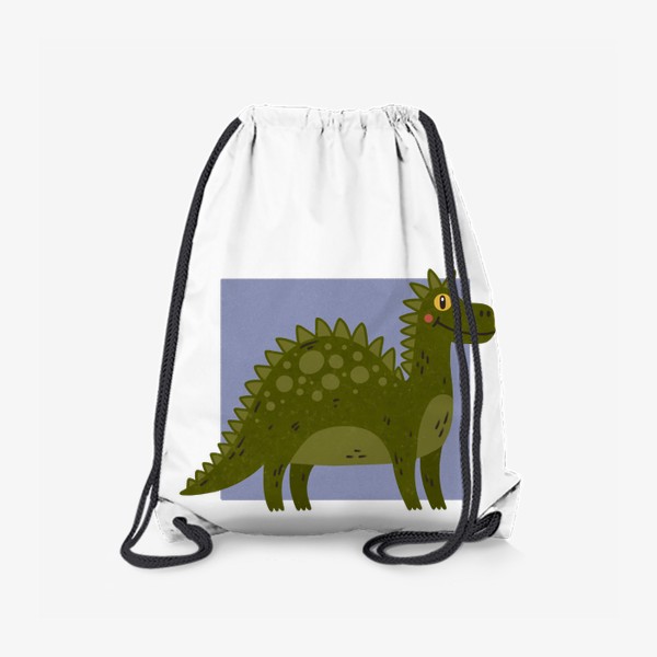 Рюкзак «Веселый дракон на сиреневом фоне. Новый год 2024»