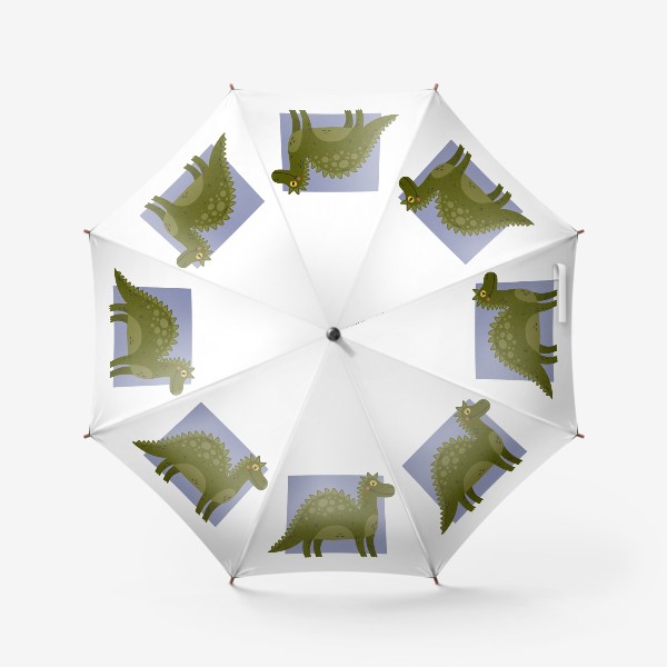 Зонт «Веселый дракон на сиреневом фоне. Новый год 2024»
