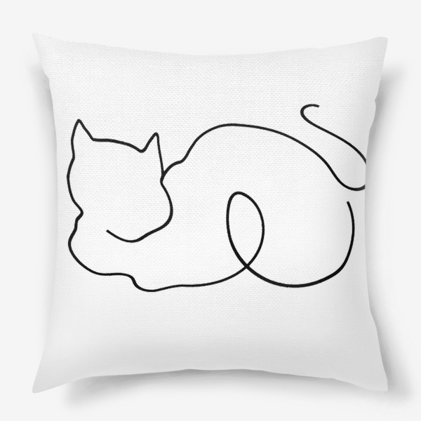 Подушка «Кот/кошка. Линия»