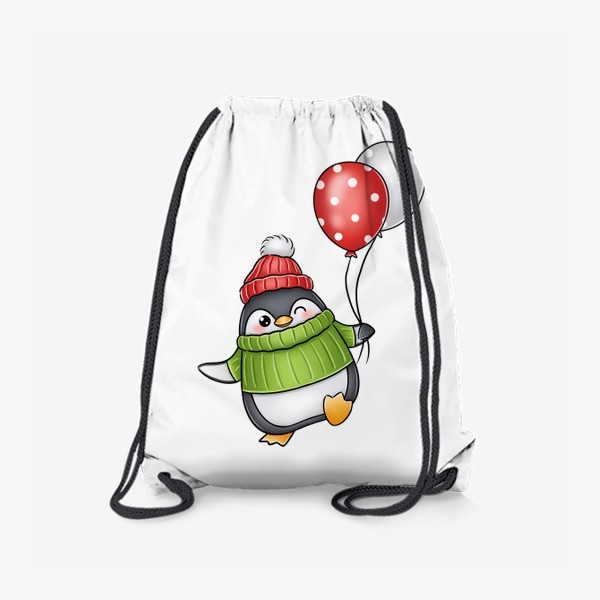 Рюкзак «Пингвин с шариками»