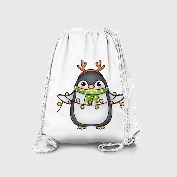 Рюкзак «Пингвин с гирляндой»