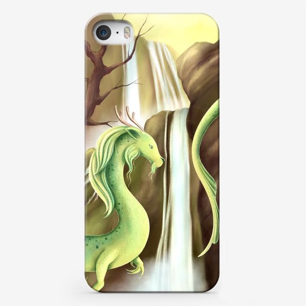 Чехол iPhone «Дракон. Год дракона. Земляной дракон. Зелёный дракон.»