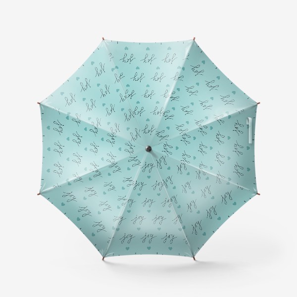 Зонт «Абстрактный паттерн с леттерингом. Joy»