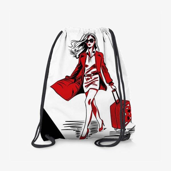 Рюкзак «Девушка с чемоданом»