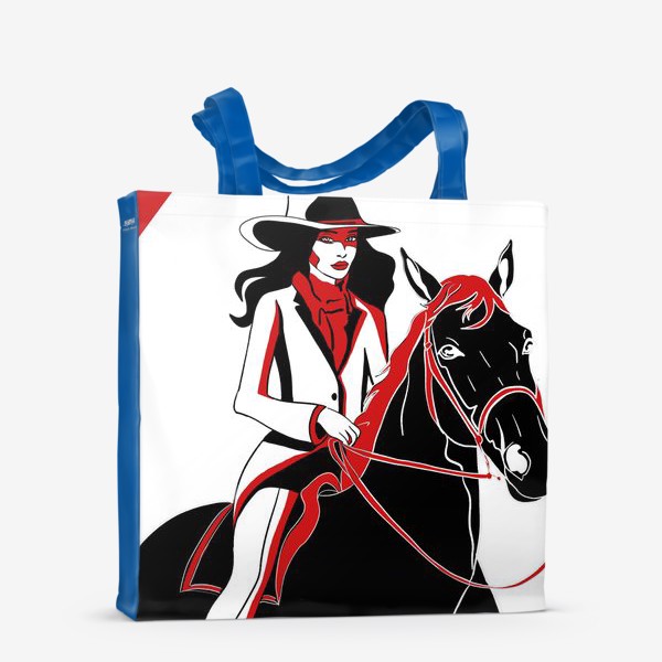 Сумка-шоппер «Девушка на лошаде»