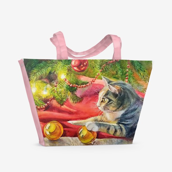 Пляжная сумка «Котик 2024»