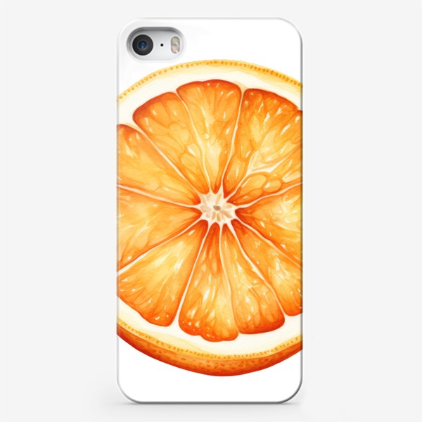 Чехол iPhone «Акварельный апельсин»