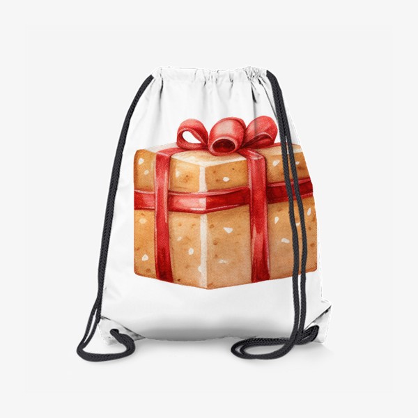 Рюкзак «Новогодний подарок. Акварель»