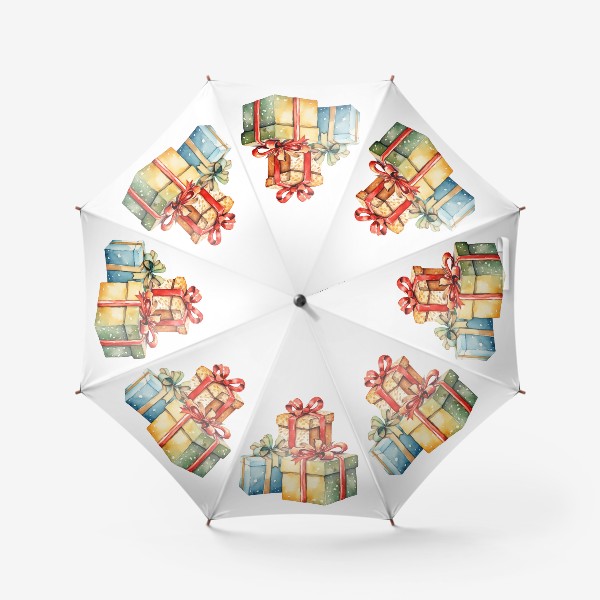Зонт «Акварельные подарки»