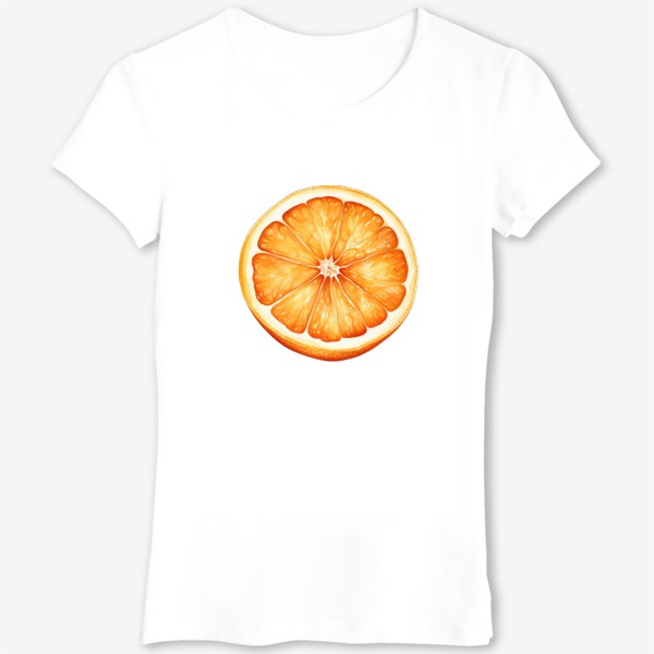 Футболка «Акварельный апельсин»