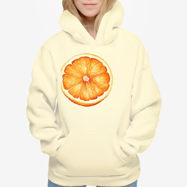 Худи «Акварельный апельсин»