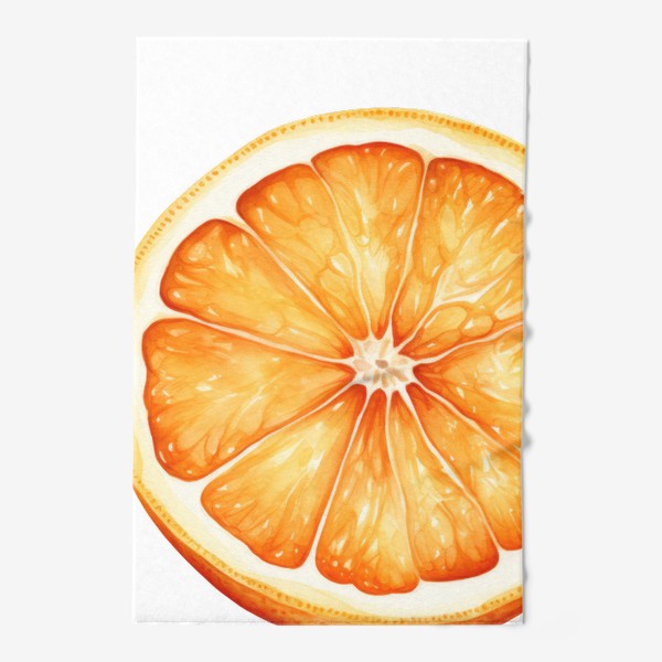 Полотенце «Акварельный апельсин»