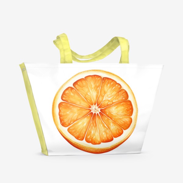Пляжная сумка «Акварельный апельсин»