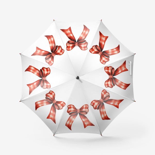 Зонт «Акварельный праздничный бант»