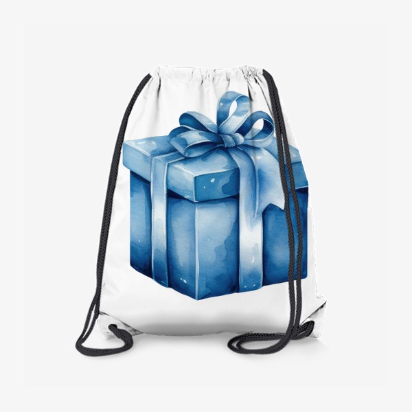 Рюкзак «Синий акварельный подарок»