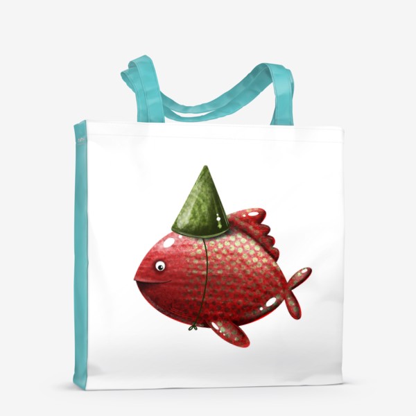 Сумка-шоппер «Красная рыба»
