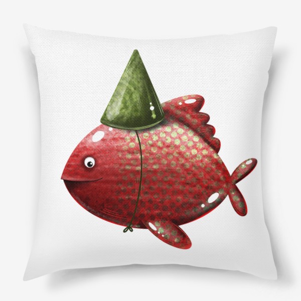 Подушка «Красная рыба»