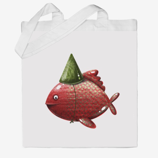 Сумка хб «Красная рыба»