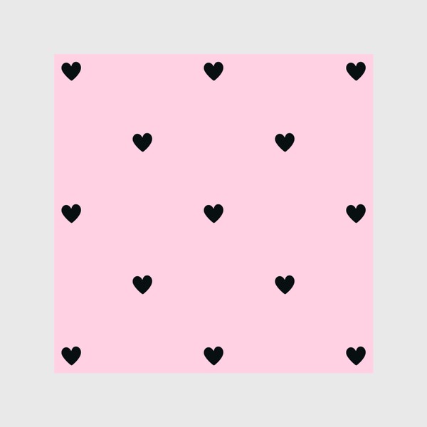 Шторы «Сердечки на розовом фоне»