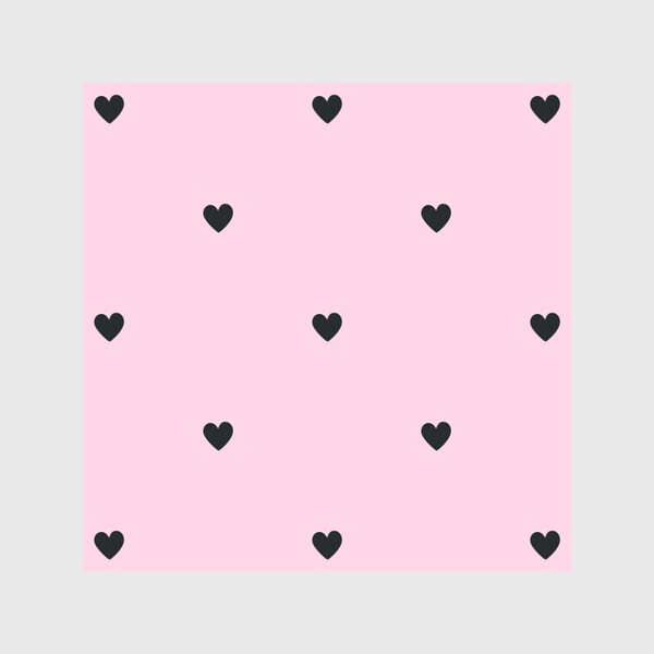 Скатерть «Сердечки на розовом фоне»