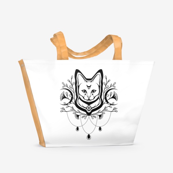 Пляжная сумка &laquo;Мистический кот&raquo;