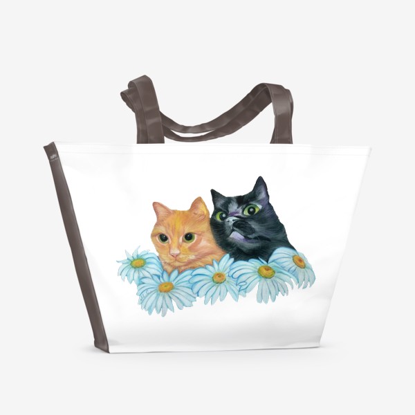 Пляжная сумка &laquo;Коты&raquo;
