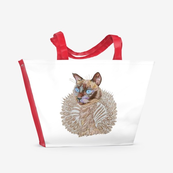 Пляжная сумка &laquo;Кошка-принцесса&raquo;