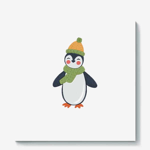 Холст «Весёлый пингвин»