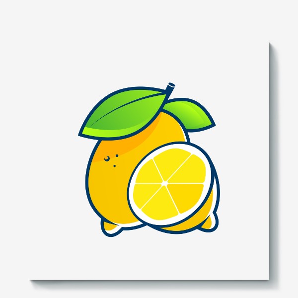 Холст «лимон»