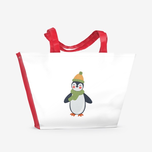 Пляжная сумка «Весёлый пингвин»