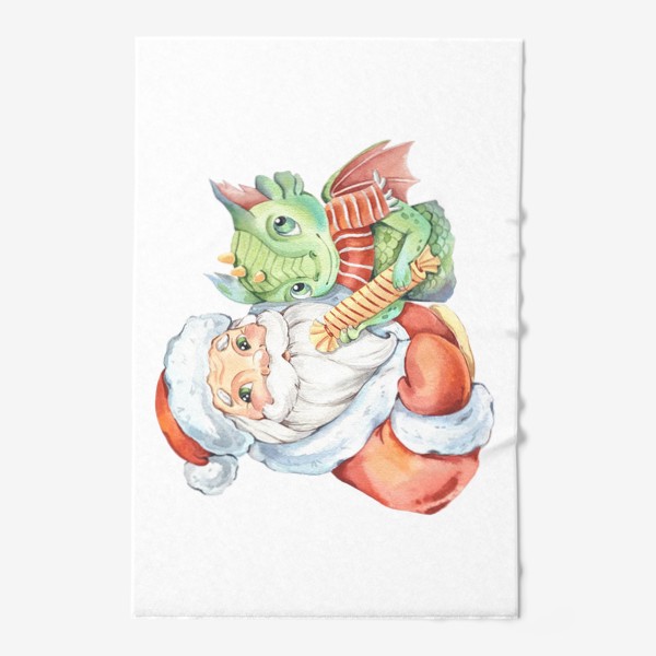 Полотенце «Дед Мороз с Драконом»