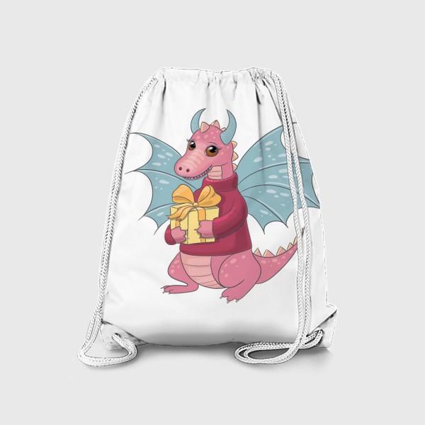 Рюкзак «Розовый дракон символ 2024»