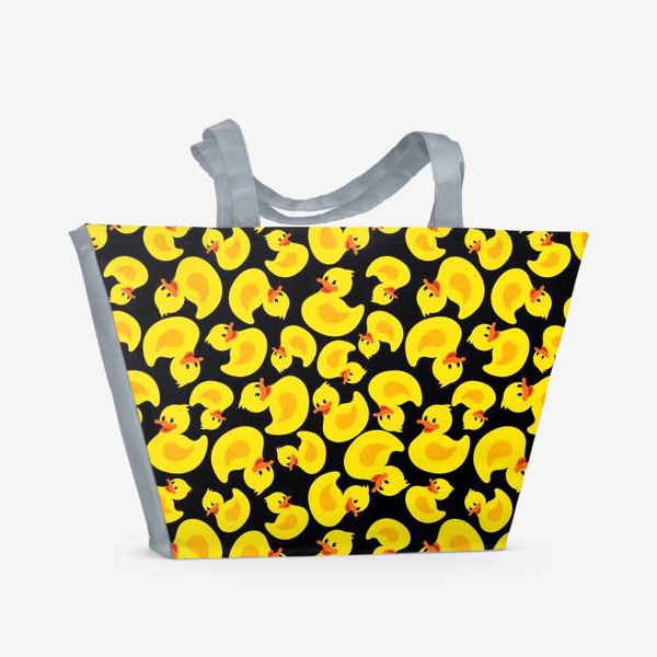 Пляжная сумка «Желтые резиновые уточки»