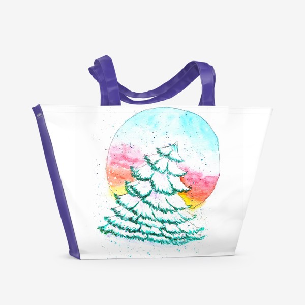 Пляжная сумка «елочка»