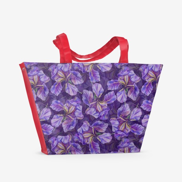 Пляжная сумка «Ирис фиолетовый»